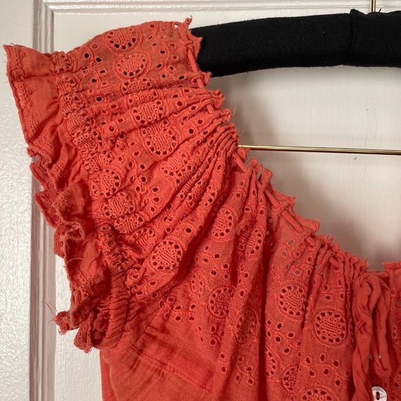 Free People Cropped Eyelet Top - Picture 3 of 7